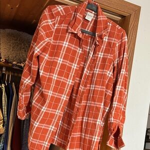 Blair Rust-Orange plaid shirt
